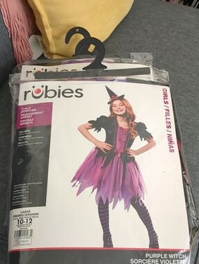 Rubies Purple Witch Girls Costume - Large 10/12